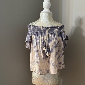 Surf Gypsy tye dye tassel top M